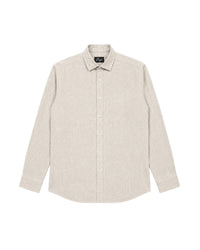 Slim Fit Beige Men’s Linen Shirt