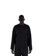 BLACK/CHARCOAL LONG SLEEVE TEE