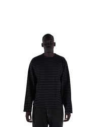 BLACK/CHARCOAL LONG SLEEVE TEE