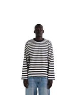 NAVY/WHITE LONG SLEEVE TEE