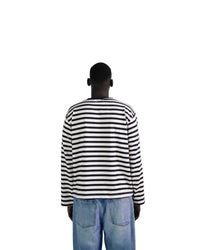 NAVY/WHITE LONG SLEEVE TEE