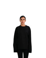 BLACK LONG SLEEVE TEE