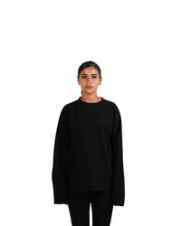 BLACK LONG SLEEVE TEE