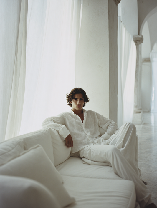 White Men’s Linen shirt