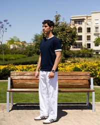 Navy Ringer T-shirt