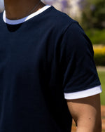 Navy Ringer T-shirt