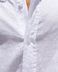 Slim Fit White Men’s Linen shirt